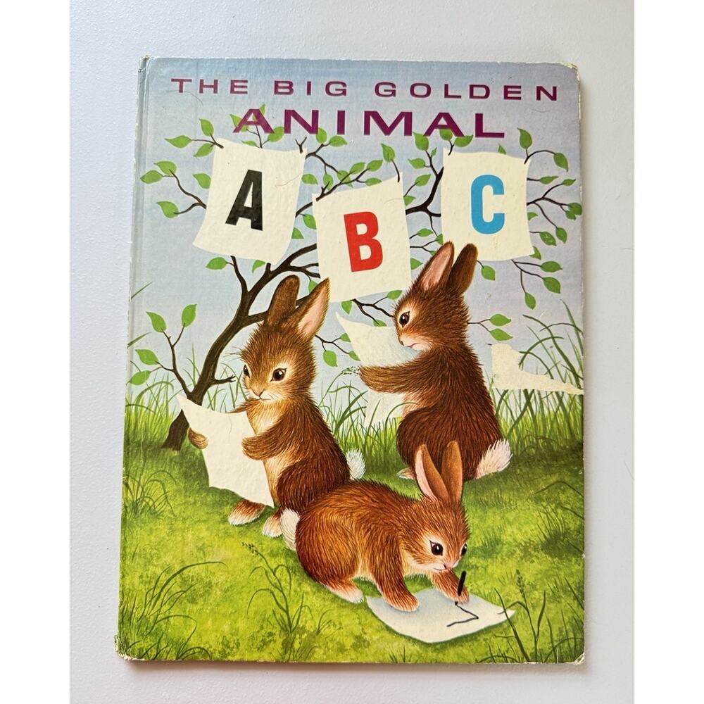 1977 "The Big Golden Animal ABC" By Garth Williams Large HC Book 10457